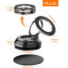 YLLZI Support Telephone Voiture, Support Magnétique pour iPhone 17 16 15 14 13 12 Pro Max Plus, 360° Rotation Porte Voiture pour