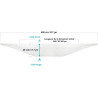 HOOMEE 400CM Tissu De Calfeutrage pour Fenêtres pour Climatiseur Mobile et Sèche-Linge - Fonctionne avec Toutes Les Unités de Cl