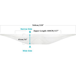 HOOMEE 560CM Tissu De Calfeutrage pour Fenêtres pour Climatiseur Mobile et Sèche-Linge - Fonctionne avec Toutes Les Unités de Cl