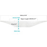 HOOMEE 560CM Tissu De Calfeutrage pour Fenêtres pour Climatiseur Mobile et Sèche-Linge - Fonctionne avec Toutes Les Unités de Cl