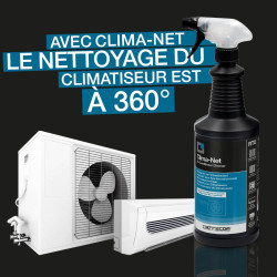 Errecom Kit Nettoyage Climatisation avec 1 Clima-Net Détergent Climatisation, Filtres, Batteries à Ailettes et Unités Externes 1