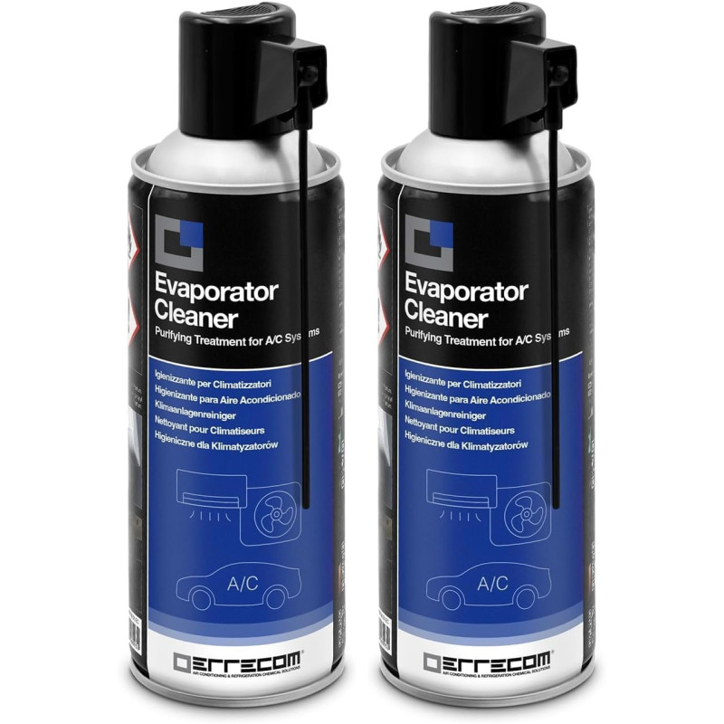 Errecom Evaporator Cleaner, Nettoyant en bouteille aérosol pour évaporateurs, bouteille de 400 mL (Lot de 2)
