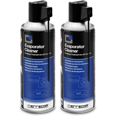 Errecom Evaporator Cleaner, Nettoyant en bouteille aérosol pour évaporateurs, bouteille de 400 mL (Lot de 2)