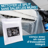 ERRECOM Kit nettoyage climatisation, contient Clima-Net 1L détergent unité intérieure et filtres, housse de protection Wally, A/