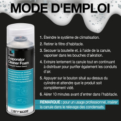 Errecom Evaporator Cleaner Foam, Nettoyant Moussant pour Evaporateurs en Bouteille Aérosol, 400 mL