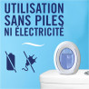 Febreze Petit Coin, Désodorisant WC En Continu (7.5ml x5), Parfum Pureté de Coton, Combat Les Odeurs, Fraîcheur Jusqu'à 50 Jours