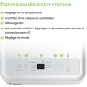 COMFEE' Climatiseur Mobile 9000 BTU/h 2,6kW, Contrôle APP, 3 Modes, 3 Vitesses de ventilation, Dimensions compactes, Pour pièces