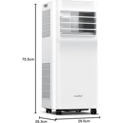 COMFEE Climatiseur Mobile 3-EN-1, Capacité de 8000 BTU/heure, Refroidissement, Ventilation, Déshumidification