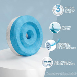 Rubson AERO 360° Recharges en tabs neutres pour absorbeur d'humidité, recharges pour déshumidificateurs AERO 360° ultra absorban