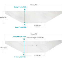 HOOMEE Tissu d’Isolation pour Fenêtre à Pivot Central avec Un Périmètre Allant Jusqu’à 380cm- pour Climatiseur Mobile et Sèche-L
