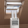 HOOMEE Tissu d’Isolation pour Fenêtre à Pivot Central avec Un Périmètre Allant Jusqu’à 540cm- pour Climatiseur Mobile et Sèche-L