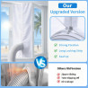 Kit Calfeutrage Climatiseur, Joint de Fenetre Universel pour Climatiseur Mobile et Sèche-Linge, Tissu Hot Air Stop, Isolant Anti