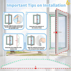 Kit Calfeutrage Climatiseur 600cm, Joint de Fenetre Universel pour Climatiseur Mobile et Sèche-Linge, Tissu Hot Air Stop, Isolan