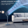 Rowenta Turbo Silence Compact 3D Multiflow, Ventilateur sur Pied, Silencieux 19 dB, Portée 25 m, Oscillation Multidirectionnelle