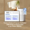 LEVOIT Purificateur d'Air Chambre, Filtration Efficace contre Allergies et Odeurs, Silencieux, avec Éponge d'Aromathérapie, 7W É