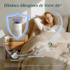 LEVOIT Purificateur d'Air Chambre, Filtration Efficace contre Allergies et Odeurs, Silencieux, avec Éponge d'Aromathérapie, 7W É