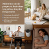 LEVOIT Purificateur d'Air Chambre, Filtration Efficace contre Allergies et Odeurs, Silencieux, avec Éponge d'Aromathérapie, 7W É