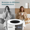 LEVOIT Purificateur d'Air Chambre, Filtration Efficace contre Allergies et Odeurs, Silencieux, avec Éponge d'Aromathérapie, 7W É