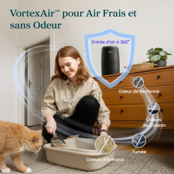 LEVOIT Purificateur d'air avec filtre HEPA, purificateur d'air avec aromathérapie, silencieux et faible consommation d'énergie 7