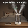 Homvana Humidificateur d'Air bébé, 3.6 L Cool Mist Top-Fill, 16dB Silencieux, 34H Durable Humidificateu Chambre, Plante, BPA Fre