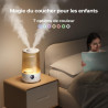 Homvana Humidificateur d'Air bébé, 3.6 L Cool Mist Top-Fill, 16dB Silencieux, 34H Durable Humidificateu Chambre, Plante, BPA Fre