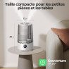 Homvana Humidificateur d'Air bébé, 3.6 L Cool Mist Top-Fill, 16dB Silencieux, 34H Durable Humidificateu Chambre, Plante, BPA Fre