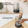 Homvana humidificateur d'air bébé, 3.6 l cool mist top-fill, 16db silencieux, 34h durable humidificateu chambre, plante, bpa fre