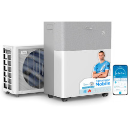 MIDEA Climatiseur PortaSplit Mobile Silencieux 4-in-1| 12000 BTU | Chauffage et Climatisation Portable Prêt à Poser 3,5kW- Clim 