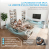 MIDEA Climatiseur PortaSplit Mobile Silencieux 4-in-1| 12000 BTU | Chauffage et Climatisation Portable Prêt à Poser 3,5kW- Clim 