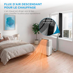 MIDEA Climatiseur PortaSplit Mobile Silencieux 4-in-1| 12000 BTU | Chauffage et Climatisation Portable Prêt à Poser 3,5kW- Clim 