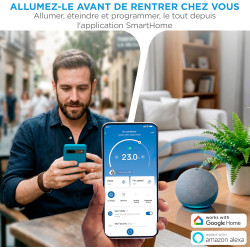 MIDEA Climatiseur Mobile Silencieux 12000 BTU avec Évacuation | 4 en 1: Climatisation, Ventilation, Déshumidification, Sleep | C