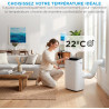 MIDEA Climatiseur Mobile Silencieux 12000 BTU avec Évacuation | 4 en 1: Climatisation, Ventilation, Déshumidification, Sleep | C