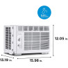 MIDEA Climatiseurs de fenêtre 6000 btu