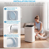MIDEA Climatiseur Mobile Silencieux 9000 BTU avec Évacuation | 4 en 1: Climatisation, Ventilation, Déshumidification, Sleep | Cl