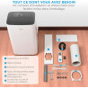 MIDEA Climatiseur Mobile Silencieux 9000 BTU avec Évacuation | 4 en 1: Climatisation, Ventilation, Déshumidification, Sleep | Cl
