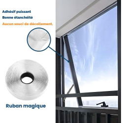 MOEGFY 300CM Joint de Fenêtre Climatisation, Accessoire Climatiseur Portatif Fonctionne avec Les Unités De Climatisation Mobiles