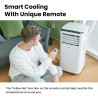 Comfee Climatiseur Mobile Portable 9000 BTU/h 2,6kW, 3-EN-1 Refroidisseur Déshumidificateur Ventilateur, Follow me, Minuterie, M