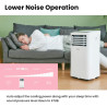 Comfee Climatiseur Mobile Portable 9000 BTU/h 2,6kW, 3-EN-1 Refroidisseur Déshumidificateur Ventilateur, Follow me, Minuterie, M