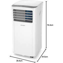 Comfee Climatiseur Mobile Portable 9000 BTU/h 2,6kW, 3-EN-1 Refroidisseur Déshumidificateur Ventilateur, Follow me, Minuterie, M
