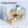 COMFEE' Climatiseur Mobile 7000 BTU/h 2kW, Contrôle APP, 3 Modes, 3 Vitesses de ventilation, Minuterie 24H, Dimensions compactes