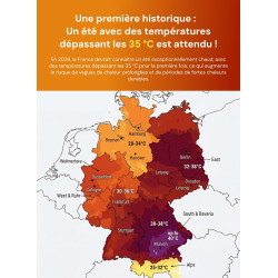 Climatiseur Mobile, Rafraîchisseur d’Air 3-en-1, Refroidisseur Évaporatif, Réservoir 12L, 3 Vitesses, Oscillation 60°, 35dB Sile