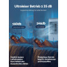 Climatiseur Mobile, Rafraîchisseur d’Air 3-en-1, Refroidisseur Évaporatif, Réservoir 12L, 3 Vitesses, Oscillation 60°, 35dB Sile