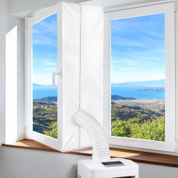 Kit Calfeutrage Climatiseur,Calfeutrage Fenetre Climatiseur Portable,Kit Fenetre pour Clim Mobile,Joint de Fenêtre Universel Pou