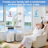 Kit Calfeutrage Climatiseur,Calfeutrage Fenetre Climatiseur Portable,Kit Fenetre pour Clim Mobile,Joint de Fenêtre Universel Pou
