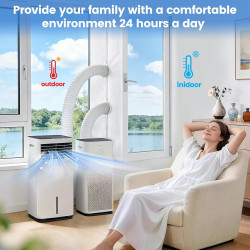 Kit Calfeutrage Climatiseur,Calfeutrage Fenetre Climatiseur Portable,Kit Fenetre pour Clim Mobile,Joint de Fenêtre Universel Pou