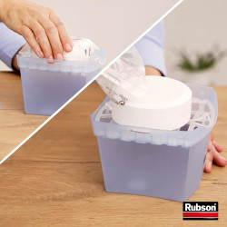 Rubson – 4 recharges parfum neutre pour absorbeur d'humidité Basic – anti-humidité et anti-odeur – Lot de 4 recharges ultra abso