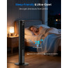 Ventilateur Colonne Silencieux, Ventilateur Tour avec Télécommande & Écran LED, 5 Modes Intelligents & 6 Vitesses, Oscillation 7