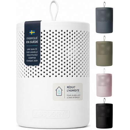 AbsoDry Duo Family - Déshumidificateur d'air anti moisissure non électrique - Absorbeur d'humidité - Pour une meilleure qualité 