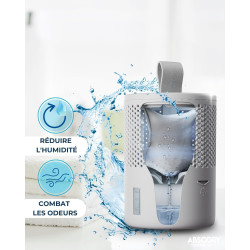 AbsoDry Duo Family - Déshumidificateur d'air anti moisissure non électrique - Absorbeur d'humidité - Pour une meilleure qualité 