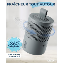 AbsoDry Duo Family - Déshumidificateur d'air anti moisissure non électrique - Absorbeur d'humidité - Pour une meilleure qualité 